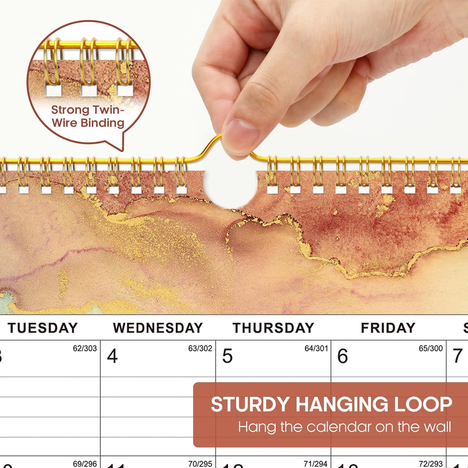 image:imageCalendar 20262027 18Month Wall Calendar from Jan 2026 to Jun 2027 115 x 147 Inch Spiral Hanging Monthly Calendar with TwinWire Botanic WhimsyDGilded Elegance