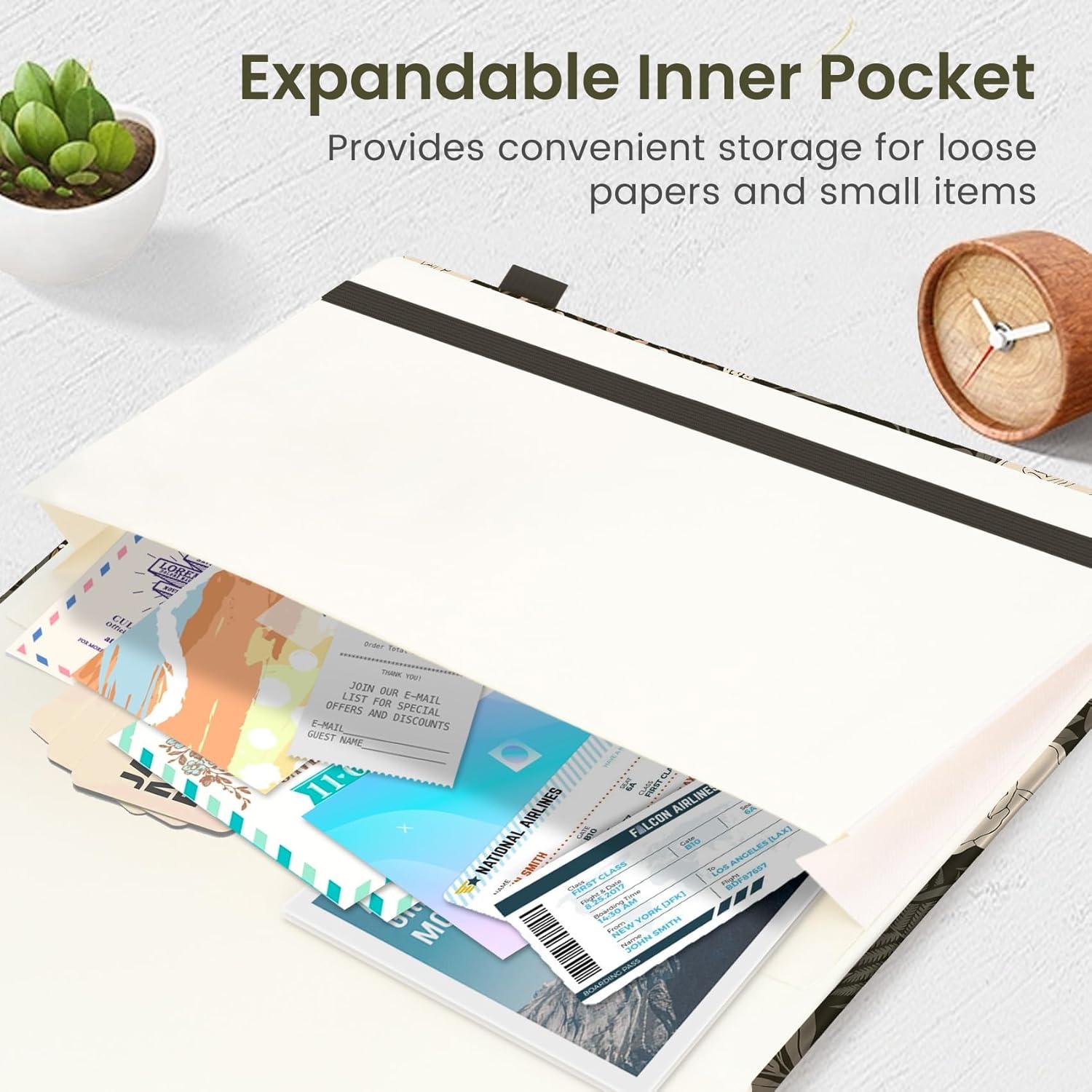 image:imageTaja Aesthetic Lined Journal for Women Pretty 6 x 8 Notebook for Work amp Note with 160 College Ruled Pages Hardcover Leather Notebook for Journaling Note Taking Bible Study Dreamscape HillsCWild Rose