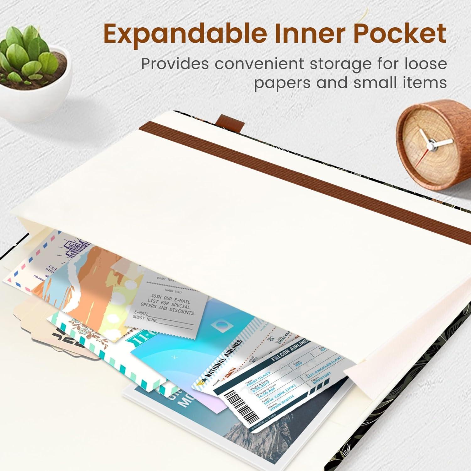 image:imageTaja Aesthetic Lined Journal for Women Pretty 6 x 8 Notebook for Work amp Note with 160 College Ruled Pages Hardcover Leather Notebook for Journaling Note Taking Bible Study Dreamscape HillsUMoonlight Owls