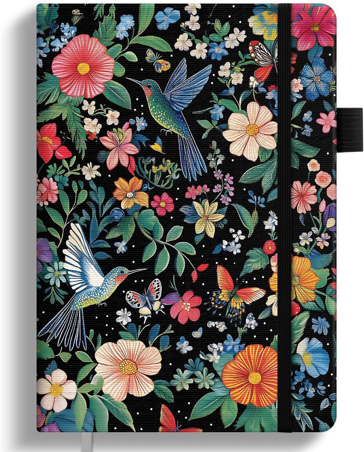 image:imageTaja Aesthetic Lined Journal for Women Pretty 6 x 8 Notebook for Work amp Note with 160 College Ruled Pages Hardcover Leather Notebook for Journaling Note Taking Bible Study Dreamscape HillsAHummingbird