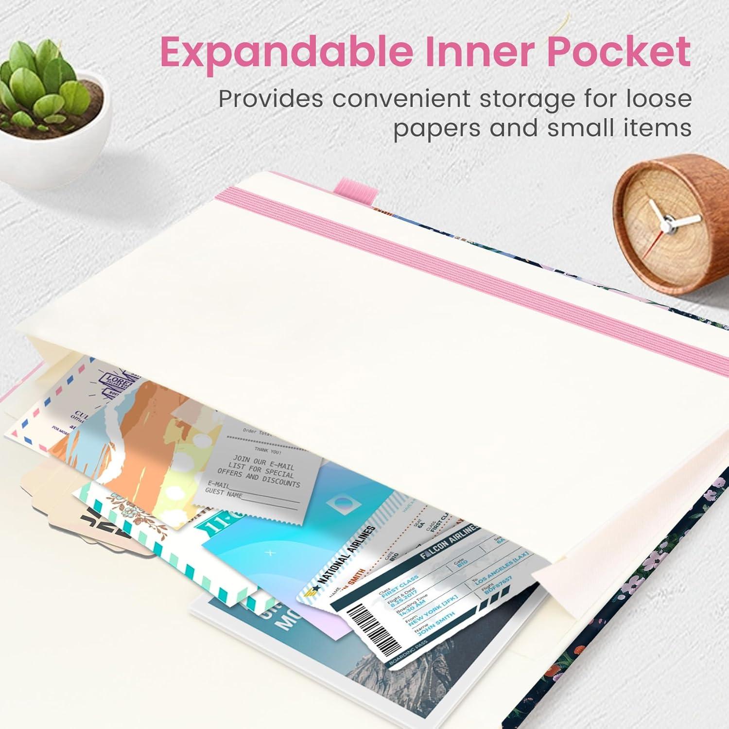 image:imageTaja Aesthetic Lined Journal for Women Pretty 6 x 8 Notebook for Work amp Note with 160 College Ruled Pages Hardcover Leather Notebook for Journaling Note Taking Bible Study Dreamscape HillsVMoonlit Cat