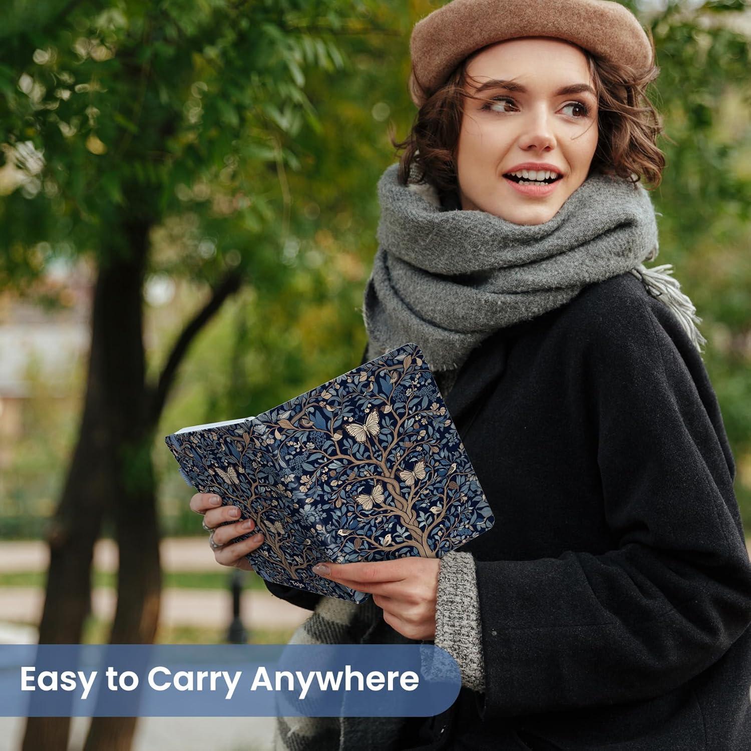 image:imageTaja Aesthetic Lined Journal for Women Pretty 6 x 8 Notebook for Work amp Note with 160 College Ruled Pages Hardcover Leather Notebook for Journaling Note Taking Bible Study Dreamscape HillsSGilded Wings