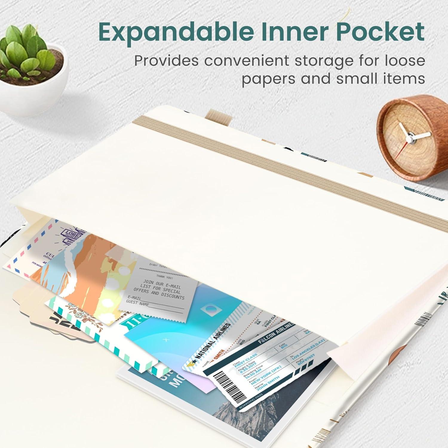 image:imageTaja Aesthetic Lined Journal for Women Pretty 6 x 8 Notebook for Work amp Note with 160 College Ruled Pages Hardcover Leather Notebook for Journaling Note Taking Bible Study Dreamscape HillsKMushrooms Grove
