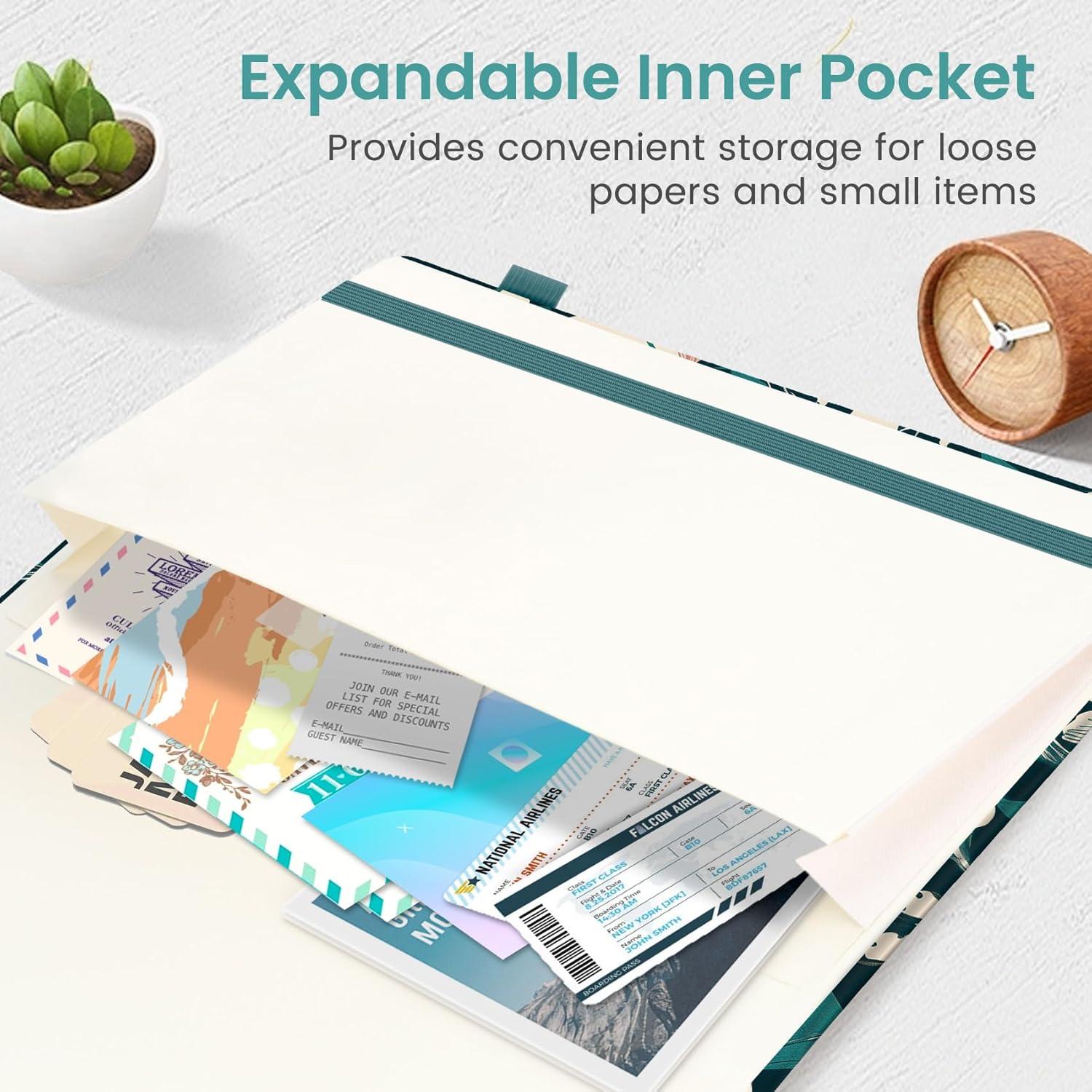 image:imageTaja Aesthetic Lined Journal for Women Pretty 6 x 8 Notebook for Work amp Note with 160 College Ruled Pages Hardcover Leather Notebook for Journaling Note Taking Bible Study Dreamscape HillsTTulip Meadow