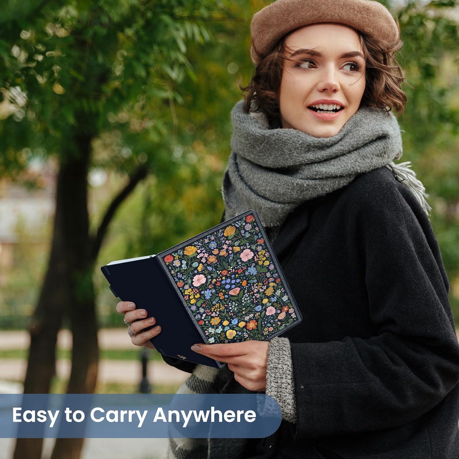image:imageTaja Aesthetic Lined Journal for Women Pretty 6 x 8 Notebook for Work amp Note with 160 College Ruled Pages Hardcover Leather Notebook for Journaling Note Taking Bible Study Dreamscape HillsDGarden of Whimsy