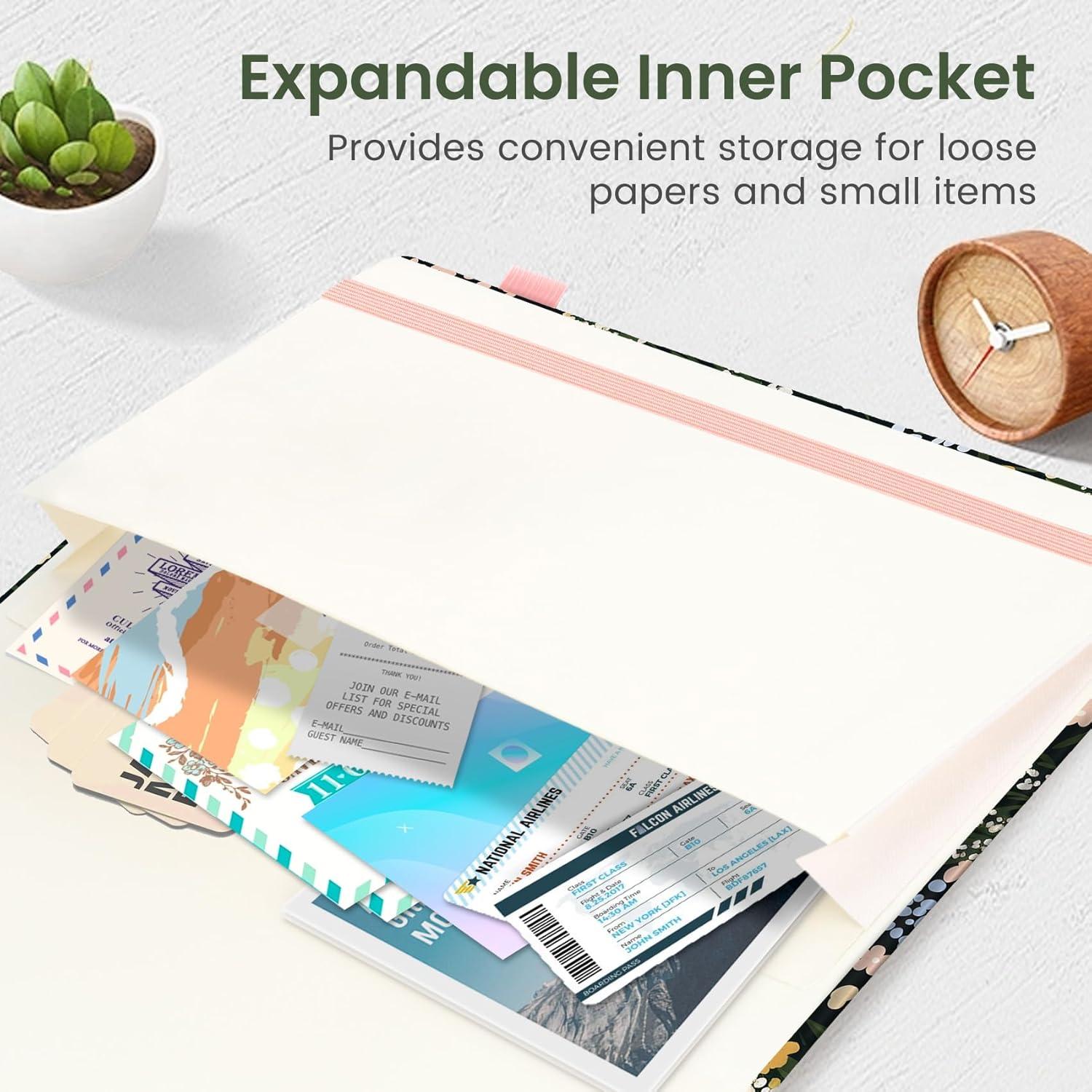 image:imageTaja Aesthetic Lined Journal for Women Pretty 6 x 8 Notebook for Work amp Note with 160 College Ruled Pages Hardcover Leather Notebook for Journaling Note Taking Bible Study Dreamscape HillsMSpring Scatter