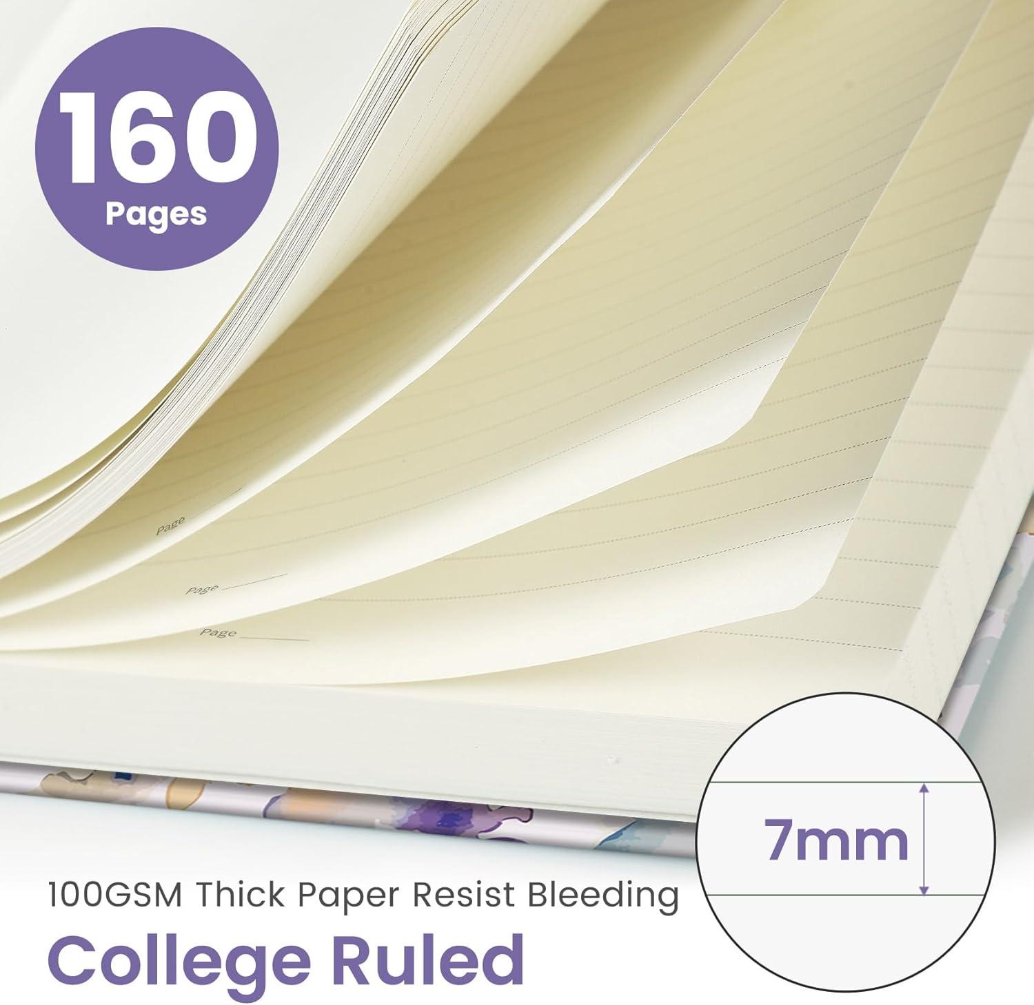 image:imageTaja Aesthetic Lined Journal for Women Pretty 6 x 8 Notebook for Work amp Note with 160 College Ruled Pages Hardcover Leather Notebook for Journaling Note Taking Bible Study Dreamscape HillsBPurple Blocks