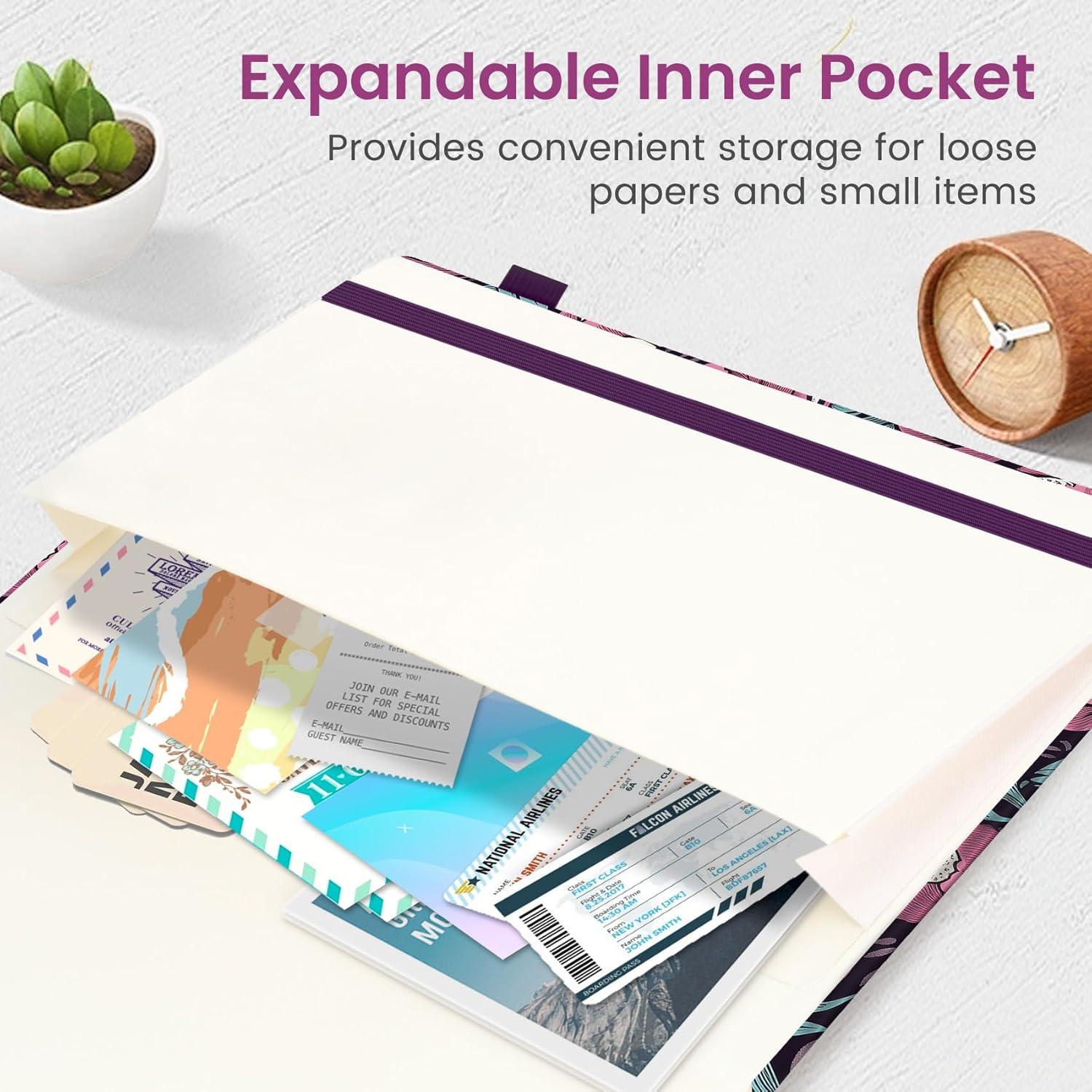 image:imageTaja Aesthetic Lined Journal for Women Pretty 6 x 8 Notebook for Work amp Note with 160 College Ruled Pages Hardcover Leather Notebook for Journaling Note Taking Bible Study Dreamscape HillsCBlossom Reverie