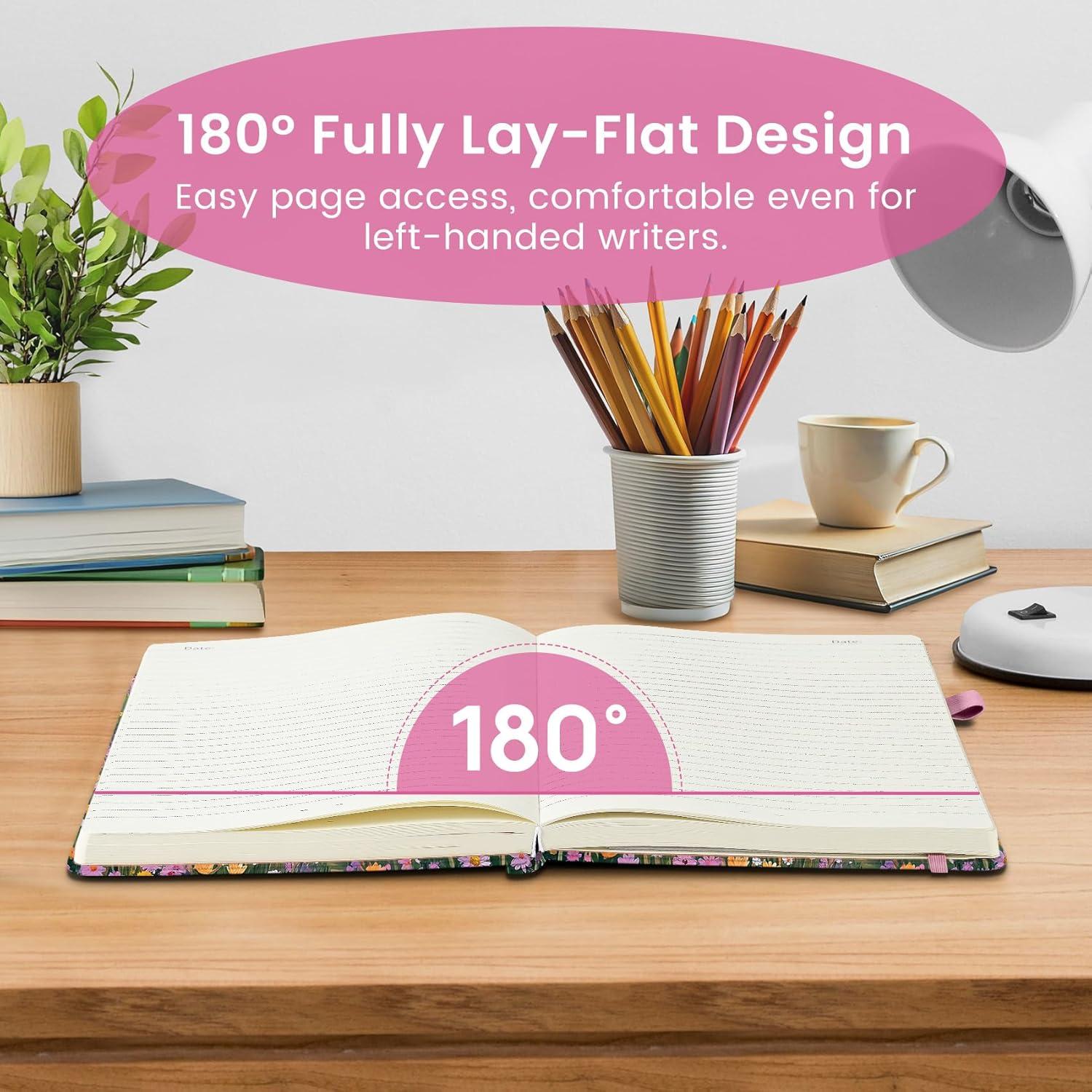 image:imageTaja Aesthetic Lined Journal for Women Pretty 6 x 8 Notebook for Work amp Note with 160 College Ruled Pages Hardcover Leather Notebook for Journaling Note Taking Bible Study Dreamscape HillsBDreamscape Hills