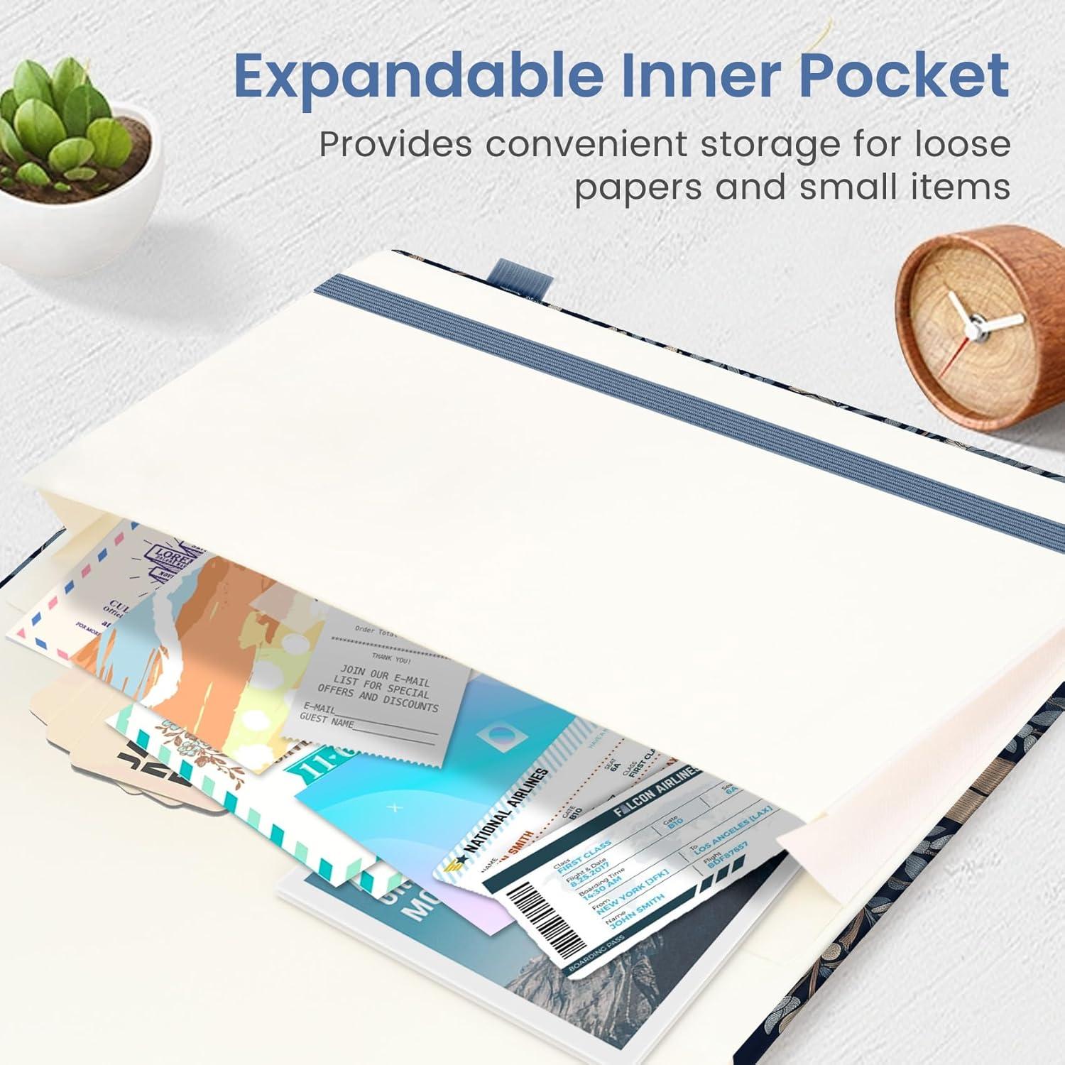 image:imageTaja Aesthetic Lined Journal for Women Pretty 6 x 8 Notebook for Work amp Note with 160 College Ruled Pages Hardcover Leather Notebook for Journaling Note Taking Bible Study Dreamscape HillsSGilded Wings