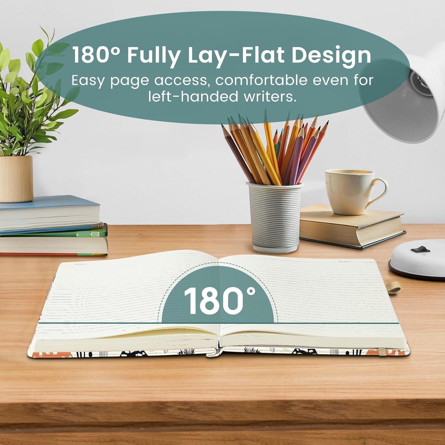 image:imageTaja Aesthetic Lined Journal for Women Pretty 6 x 8 Notebook for Work amp Note with 160 College Ruled Pages Hardcover Leather Notebook for Journaling Note Taking Bible Study Dreamscape HillsKMushrooms Grove
