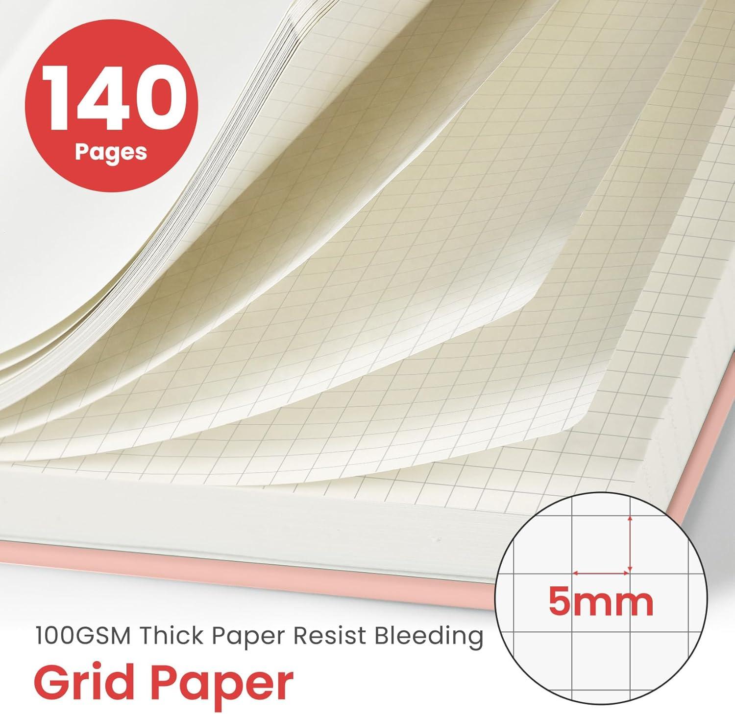 image:imageTaja Lined Spiral Journal Notebook for Women amp Men 140 Pages College Ruled Hardcover Notebook for Work amp Note Taking Journals for Writing A557 x 79 GreenBPink