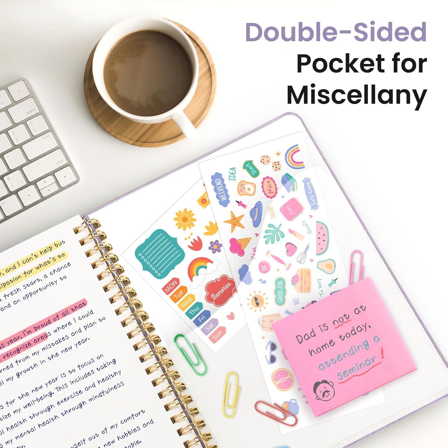 image:imageTaja Lined Spiral Journal Notebook for Women amp Men 140 Pages College Ruled Hardcover Notebook for Work amp Note Taking Journals for Writing A557 x 79 GreenEPurple