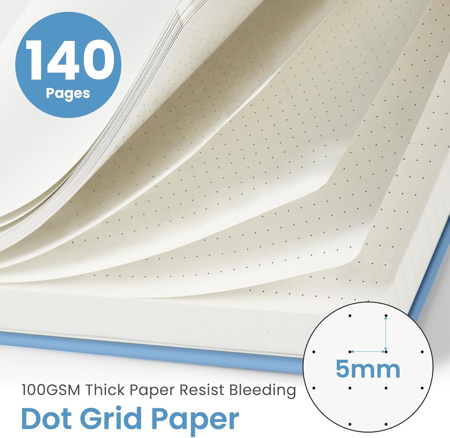 image:imageTaja Lined Spiral Journal Notebook for Women amp Men 140 Pages College Ruled Hardcover Notebook for Work amp Note Taking Journals for Writing A557 x 79 GreenDBlue