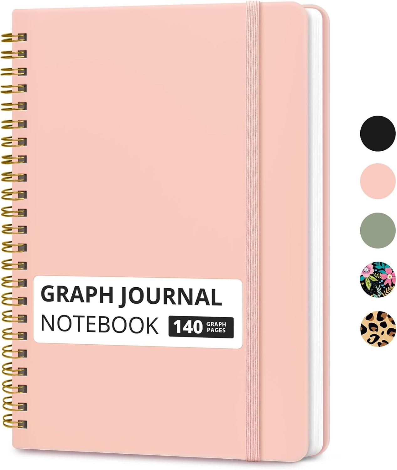 image:imageTaja Lined Spiral Journal Notebook for Women amp Men 140 Pages College Ruled Hardcover Notebook for Work amp Note Taking Journals for Writing A557 x 79 GreenBPink