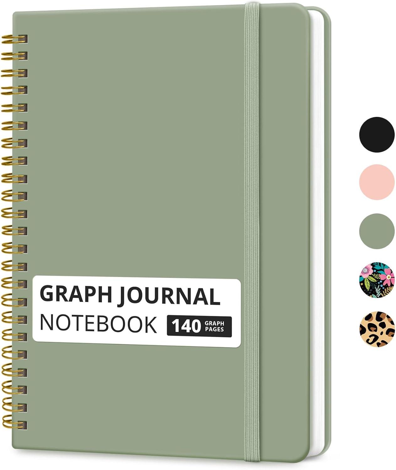 image:imageTaja Lined Spiral Journal Notebook for Women amp Men 140 Pages College Ruled Hardcover Notebook for Work amp Note Taking Journals for Writing A557 x 79 GreenAGreen