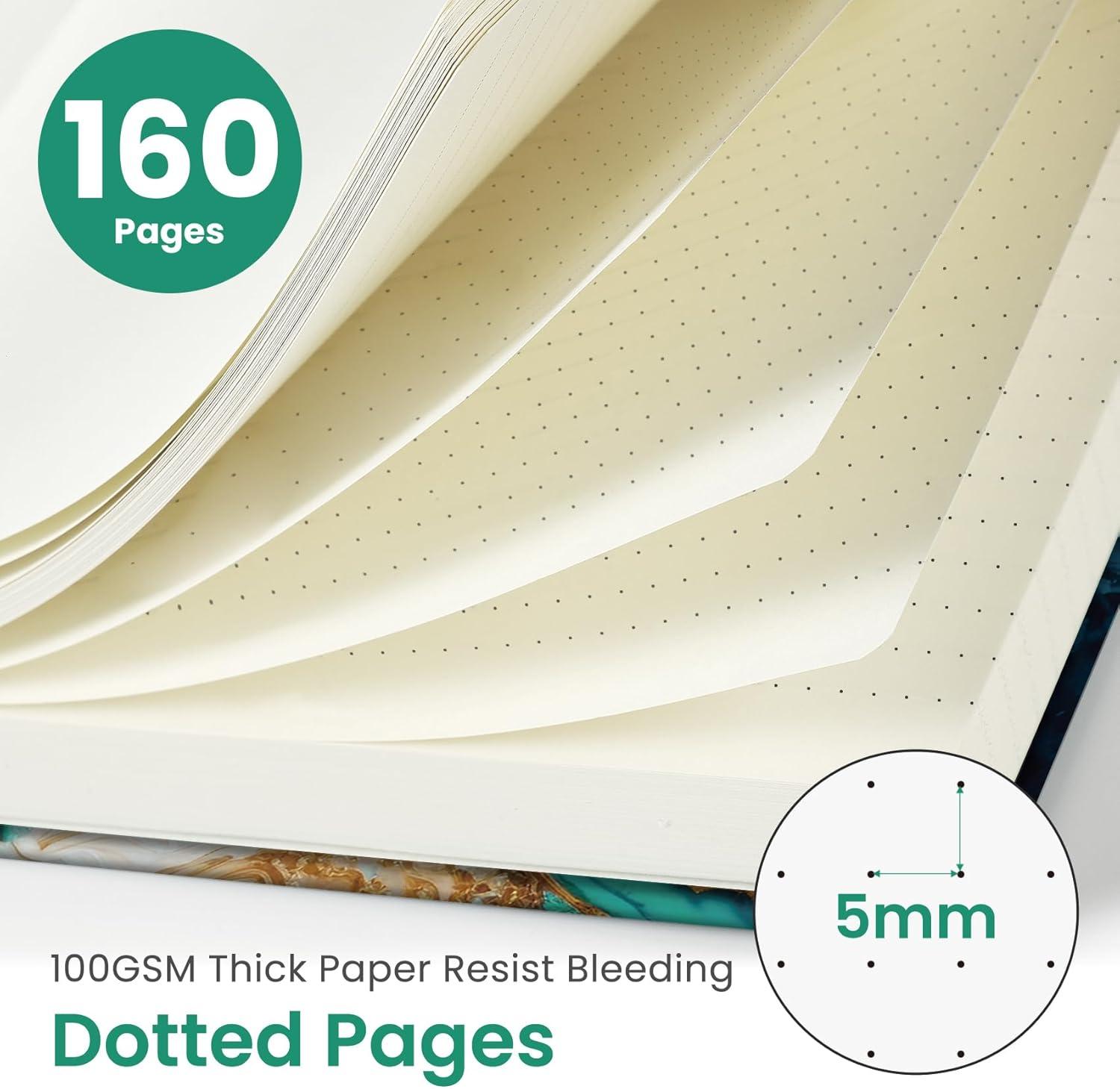 image:imageTaja Pretty Lined Journal for Women Aesthetic Cute Hardcover Leather Journal for Writing A5 College Ruled Notebook for Work amp Note Taking Perfect for Office School Home 160 Pages Meadow FlowersREmerald Shores