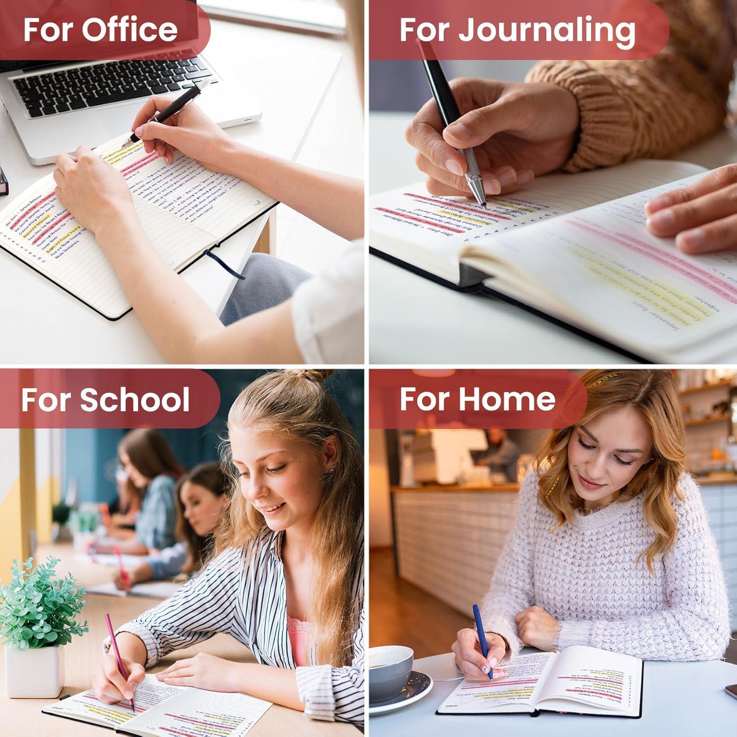 image:imageTaja Pretty Lined Journal for Women Aesthetic Cute Hardcover Leather Journal for Writing A5 College Ruled Notebook for Work amp Note Taking Perfect for Office School Home 160 Pages Meadow FlowersMGarden Bird