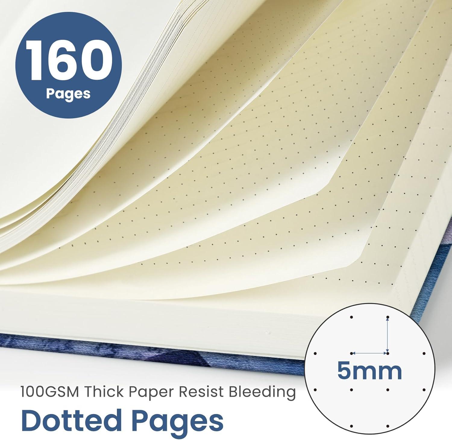 image:imageTaja Pretty Lined Journal for Women Aesthetic Cute Hardcover Leather Journal for Writing A5 College Ruled Notebook for Work amp Note Taking Perfect for Office School Home 160 Pages Meadow FlowersSDistant Peak