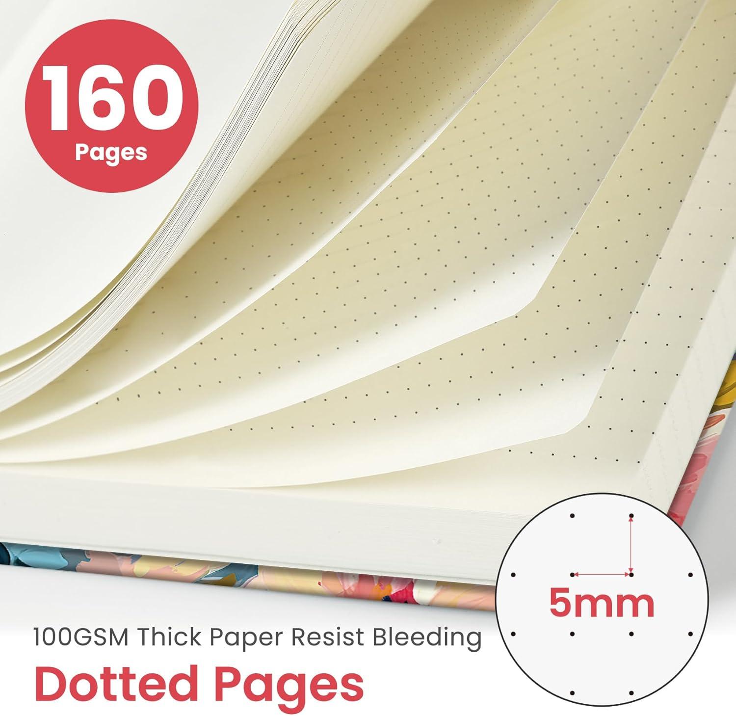 image:imageTaja Pretty Lined Journal for Women Aesthetic Cute Hardcover Leather Journal for Writing A5 College Ruled Notebook for Work amp Note Taking Perfect for Office School Home 160 Pages Meadow FlowersEPastel Garden