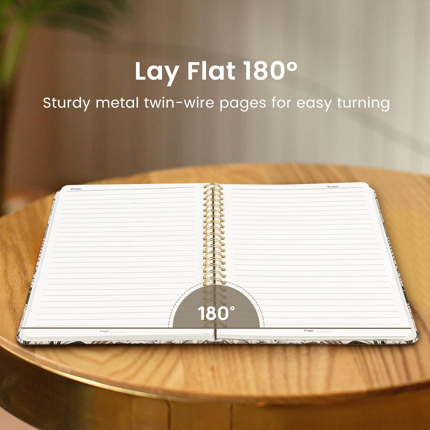 image:imageTaja Spiral Journal Notebook for Women Pretty Hardcover Lined Notebook for Work amp Note Taking Aesthetic Cute Journal for Writing 140 Pages 58x83 Petal ArrayFMagical Forest