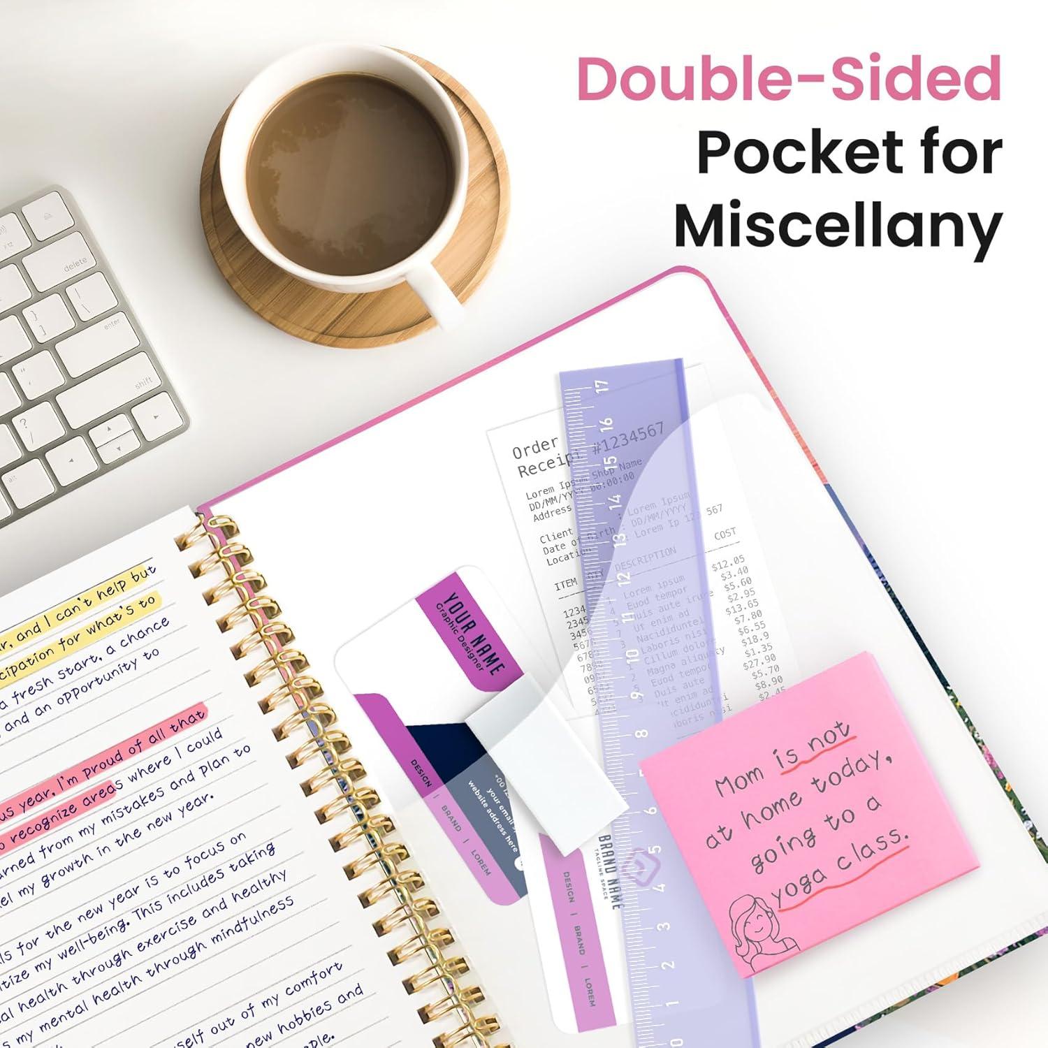 image:imageTaja Spiral Lined Journal for Women Notebook for Work with Pretty Cover 140 College Ruled Pages Hardcover Notebook for Journaling Note Taking Bible Study Color SplashRDreamscape Hills