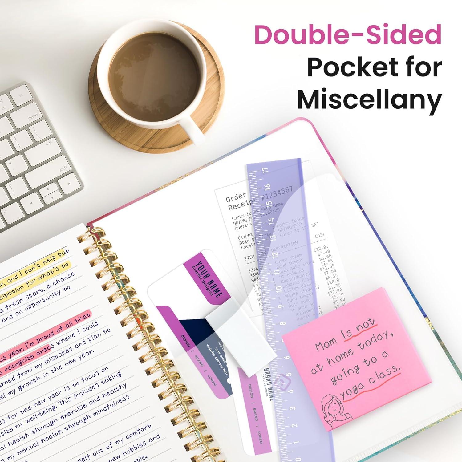 image:imageTaja Spiral Lined Journal for Women Notebook for Work with Pretty Cover 140 College Ruled Pages Hardcover Notebook for Journaling Note Taking Bible Study Color SplashAColor Splash