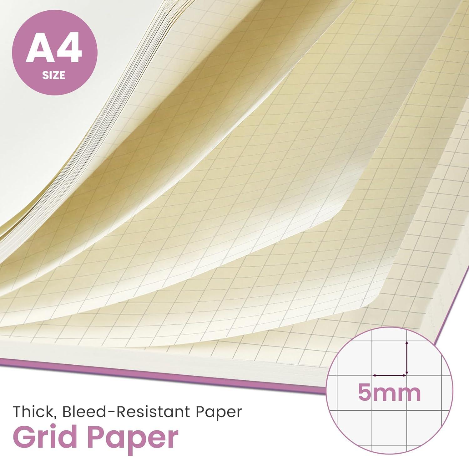 image:imageTaja Spiral Lined Notebook 85x11 Notebooks for Work Large A4 Journal for Women amp Men College Ruled Journaling Notebook for Writing Plastic Cover Spiral Journal PurpleAPurple