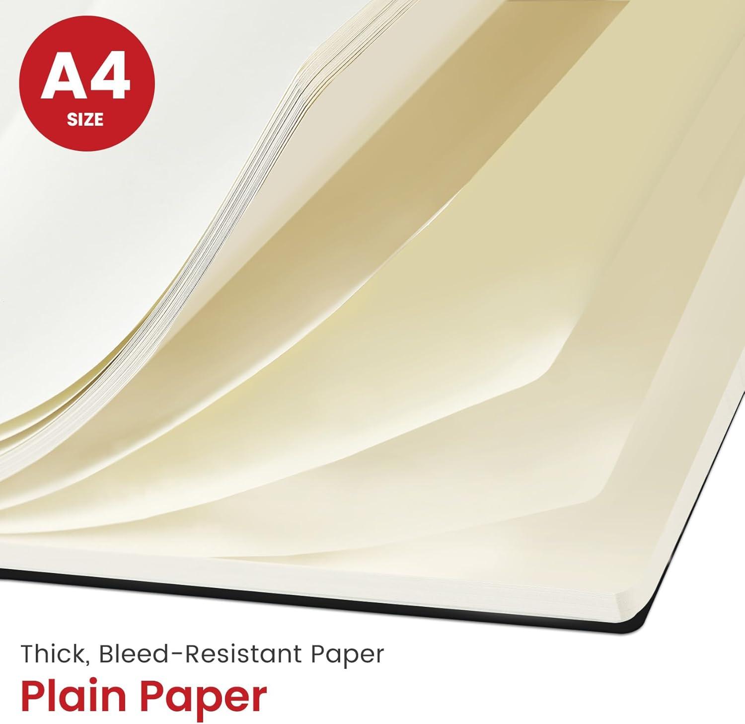 image:imageTaja Spiral Lined Notebook 85x11 Notebooks for Work Large A4 Journal for Women amp Men College Ruled Journaling Notebook for Writing Plastic Cover Spiral Journal PurpleDBlack