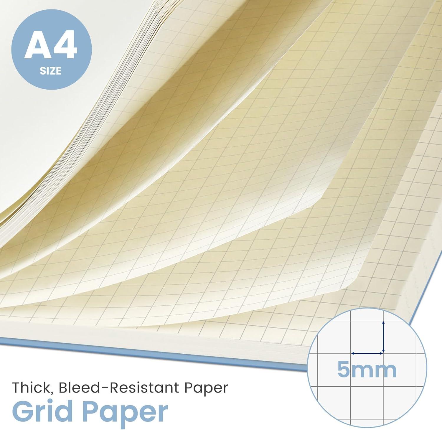 image:imageTaja Spiral Lined Notebook 85x11 Notebooks for Work Large A4 Journal for Women amp Men College Ruled Journaling Notebook for Writing Plastic Cover Spiral Journal PurpleCBlue