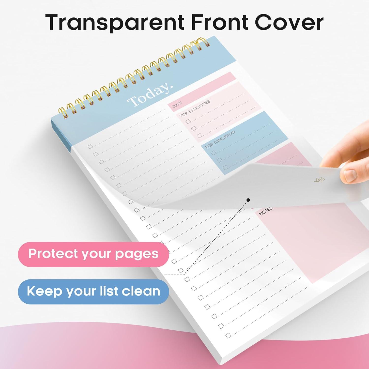image:imageTaja To Do List Notepad To Do List Notebook for Work with 52 Sheets 98 x 65 Undated Daily Planner Perfect for Daily Tasks and Goal Setting Notepad Suitable for Office Home amp School Greenery SwaycEarly Dawn