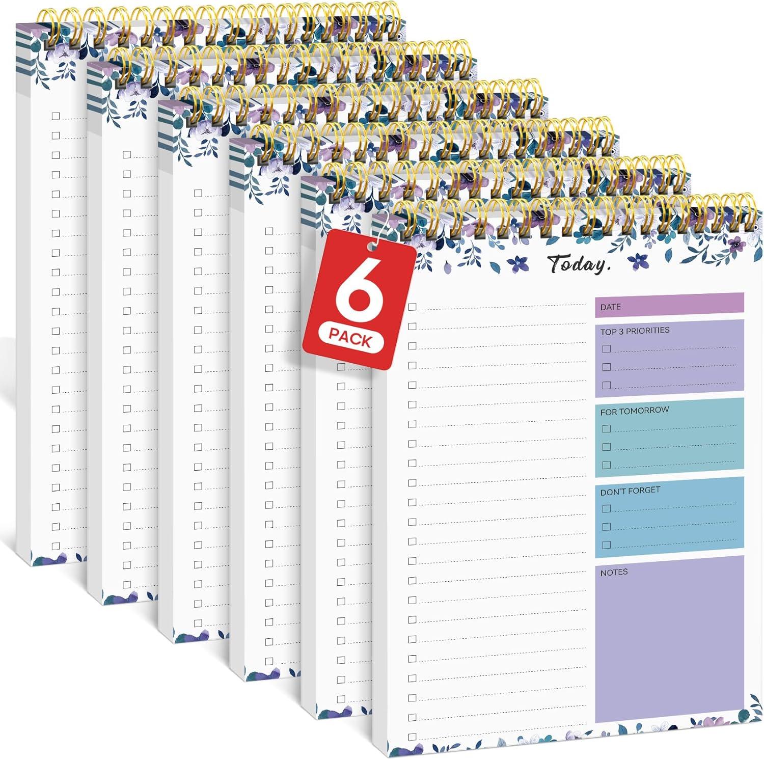 image:imageTaja To Do List Notepad To Do List Notebook for Work with 52 Sheets 98 x 65 Undated Daily Planner Perfect for Daily Tasks and Goal Setting Notepad Suitable for Office Home amp School Greenery SwayfVioletBloom