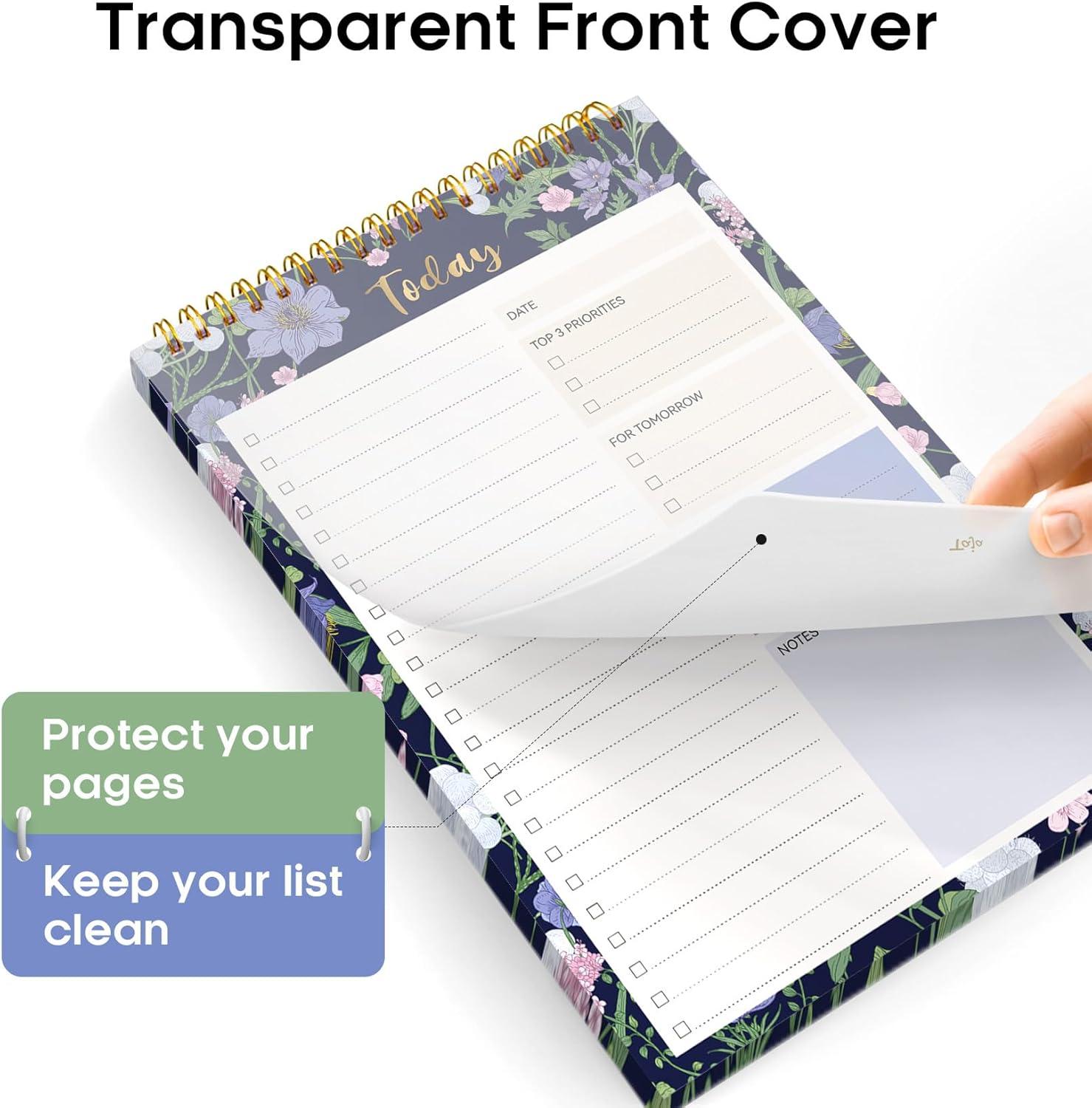 image:imageTaja To Do List Notepad To Do List Notebook for Work with 52 Sheets 98 x 65 Undated Daily Planner Perfect for Daily Tasks and Goal Setting Notepad Suitable for Office Home amp School Greenery SwayxBlue Meadow