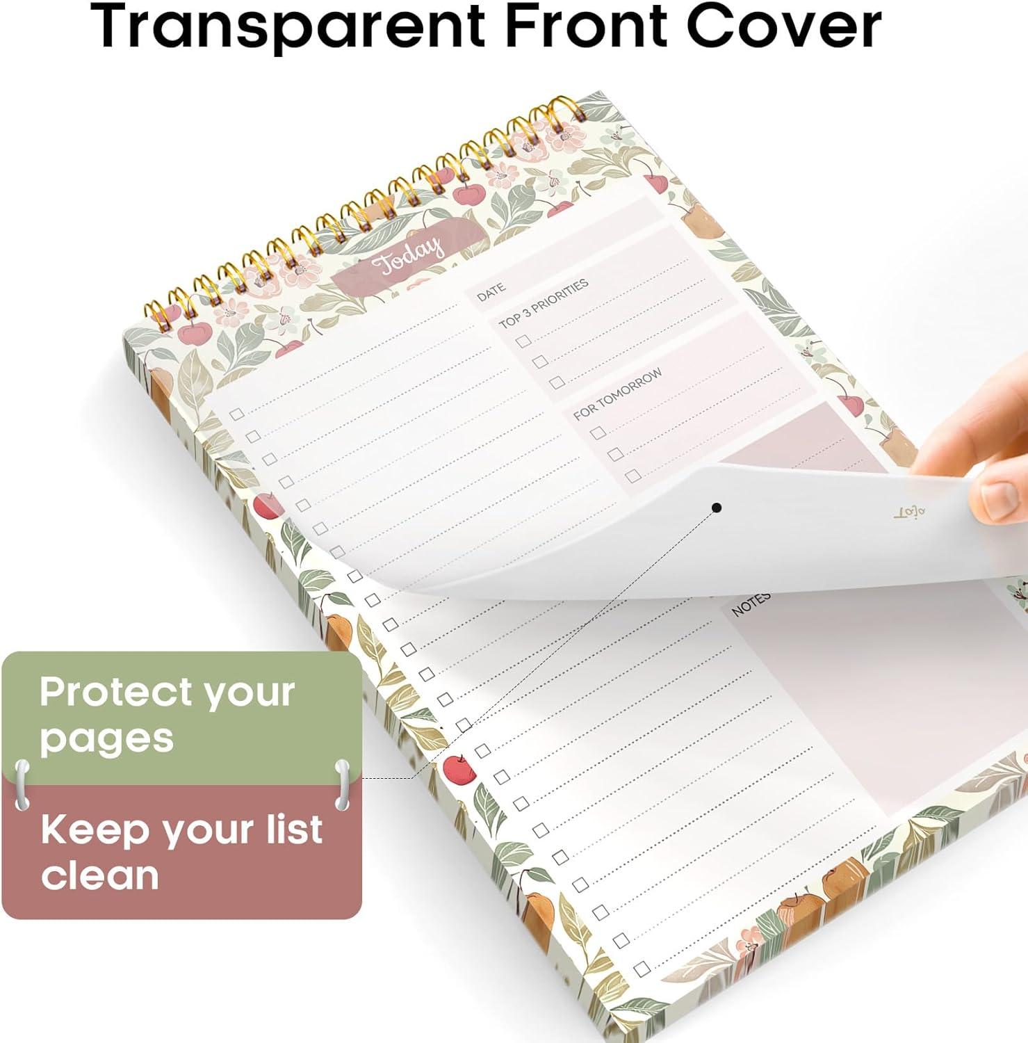image:imageTaja To Do List Notepad To Do List Notebook for Work with 52 Sheets 98 x 65 Undated Daily Planner Perfect for Daily Tasks and Goal Setting Notepad Suitable for Office Home amp School Greenery SwayuCherry Orchard