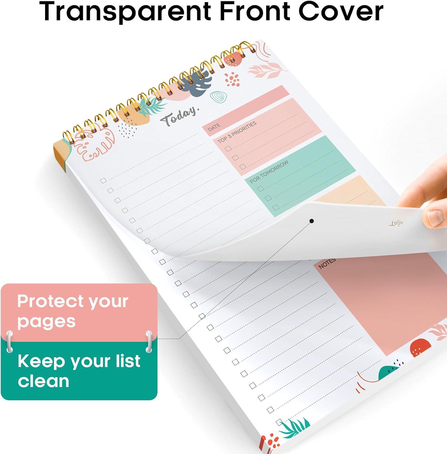 image:imageTaja To Do List Notepad To Do List Notebook for Work with 52 Sheets 98 x 65 Undated Daily Planner Perfect for Daily Tasks and Goal Setting Notepad Suitable for Office Home amp School Greenery SwayeBlossom Grove