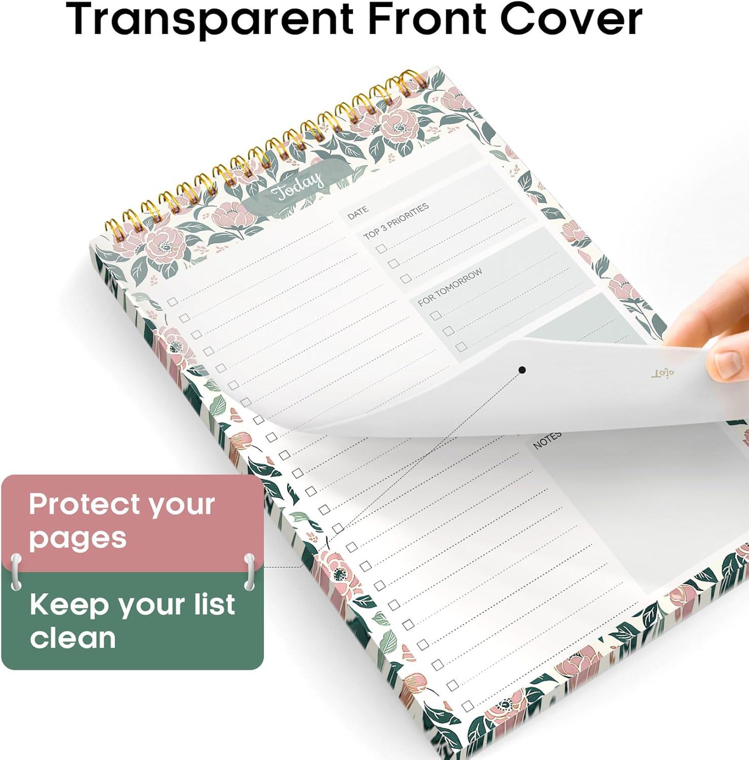 image:imageTaja To Do List Notepad To Do List Notebook for Work with 52 Sheets 98 x 65 Undated Daily Planner Perfect for Daily Tasks and Goal Setting Notepad Suitable for Office Home amp School Greenery SwaytRose Meadow