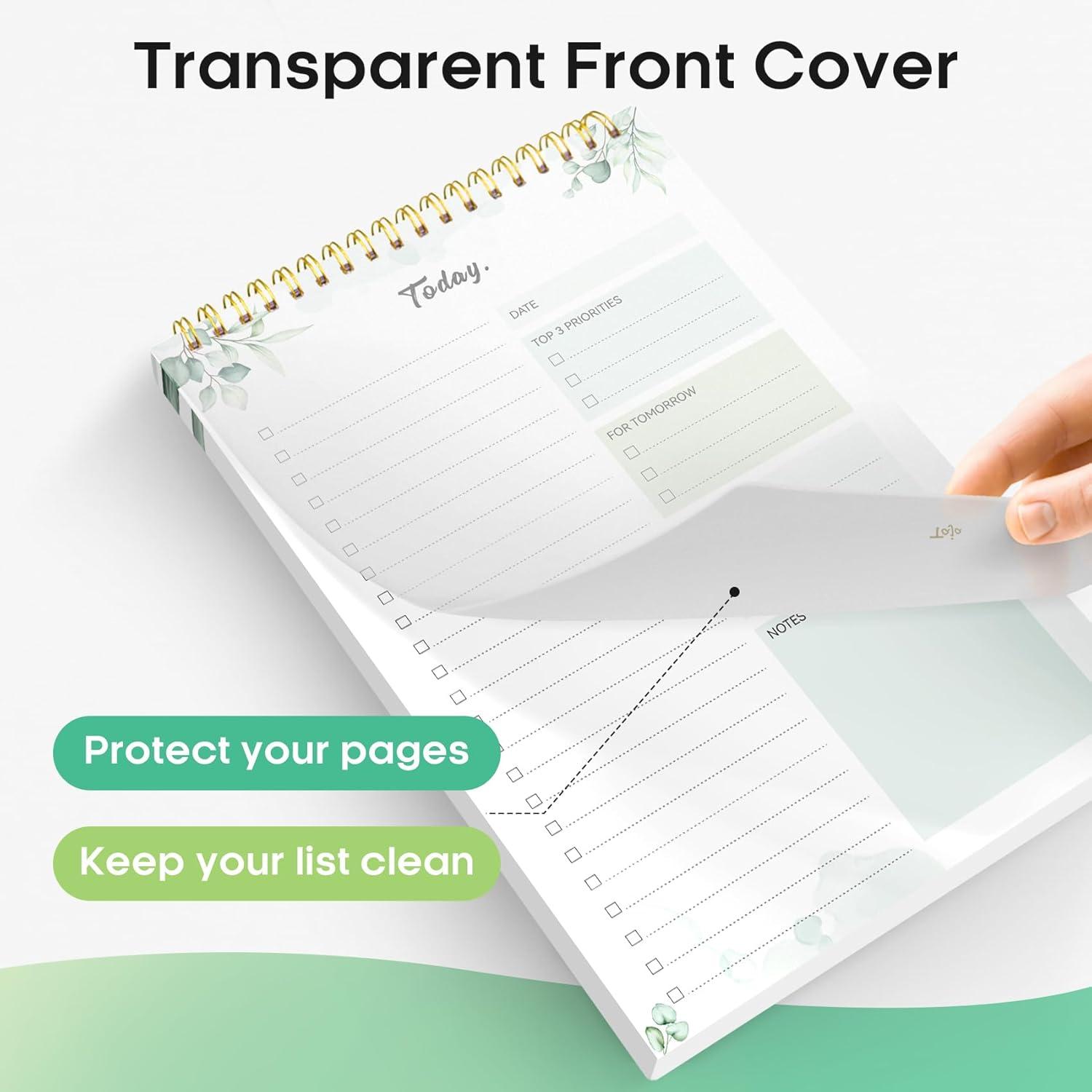 image:imageTaja To Do List Notepad To Do List Notebook for Work with 52 Sheets 98 x 65 Undated Daily Planner Perfect for Daily Tasks and Goal Setting Notepad Suitable for Office Home amp School Greenery SwaydNature