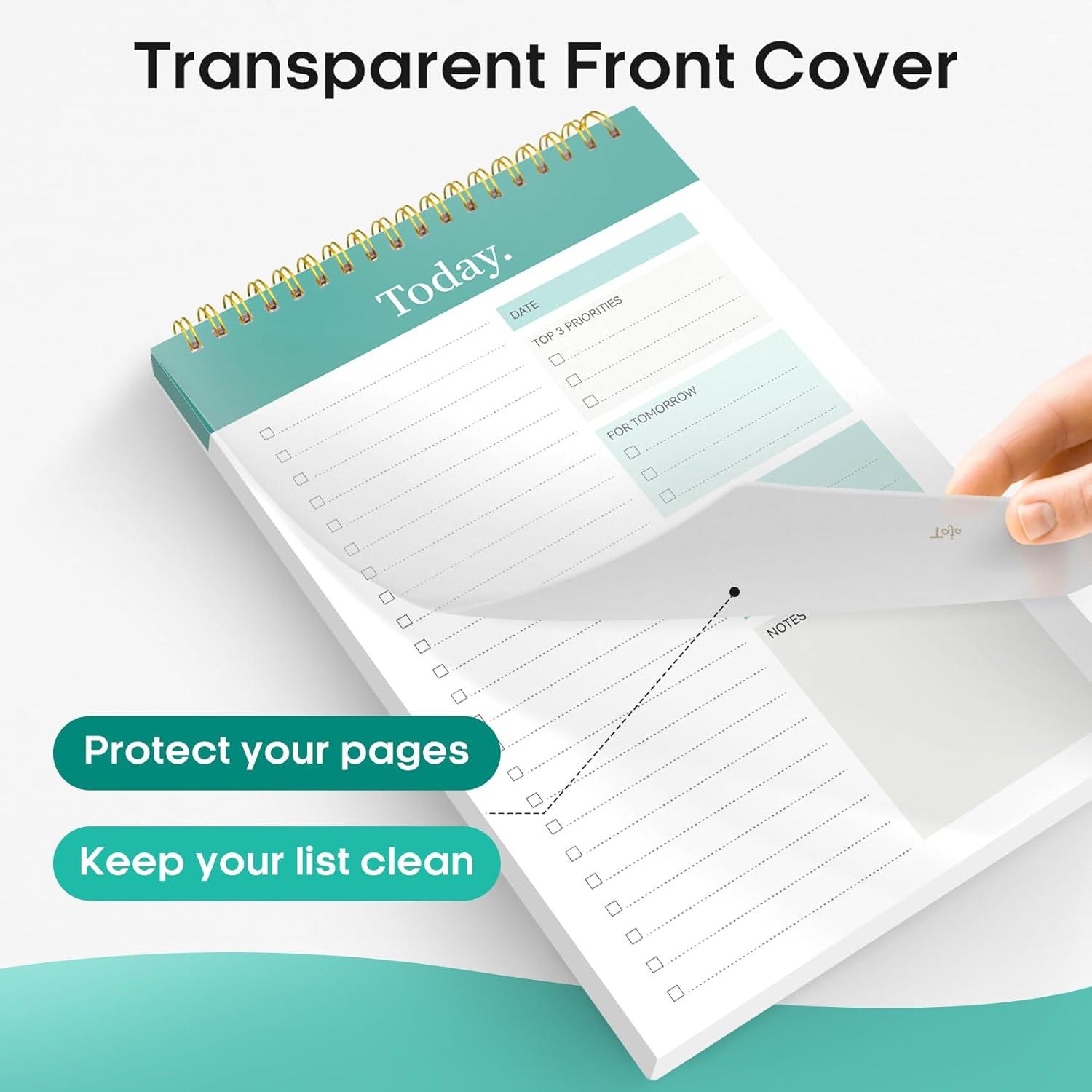 image:imageTaja To Do List Notepad To Do List Notebook for Work with 52 Sheets 98 x 65 Undated Daily Planner Perfect for Daily Tasks and Goal Setting Notepad Suitable for Office Home amp School Greenery SwayzMulti