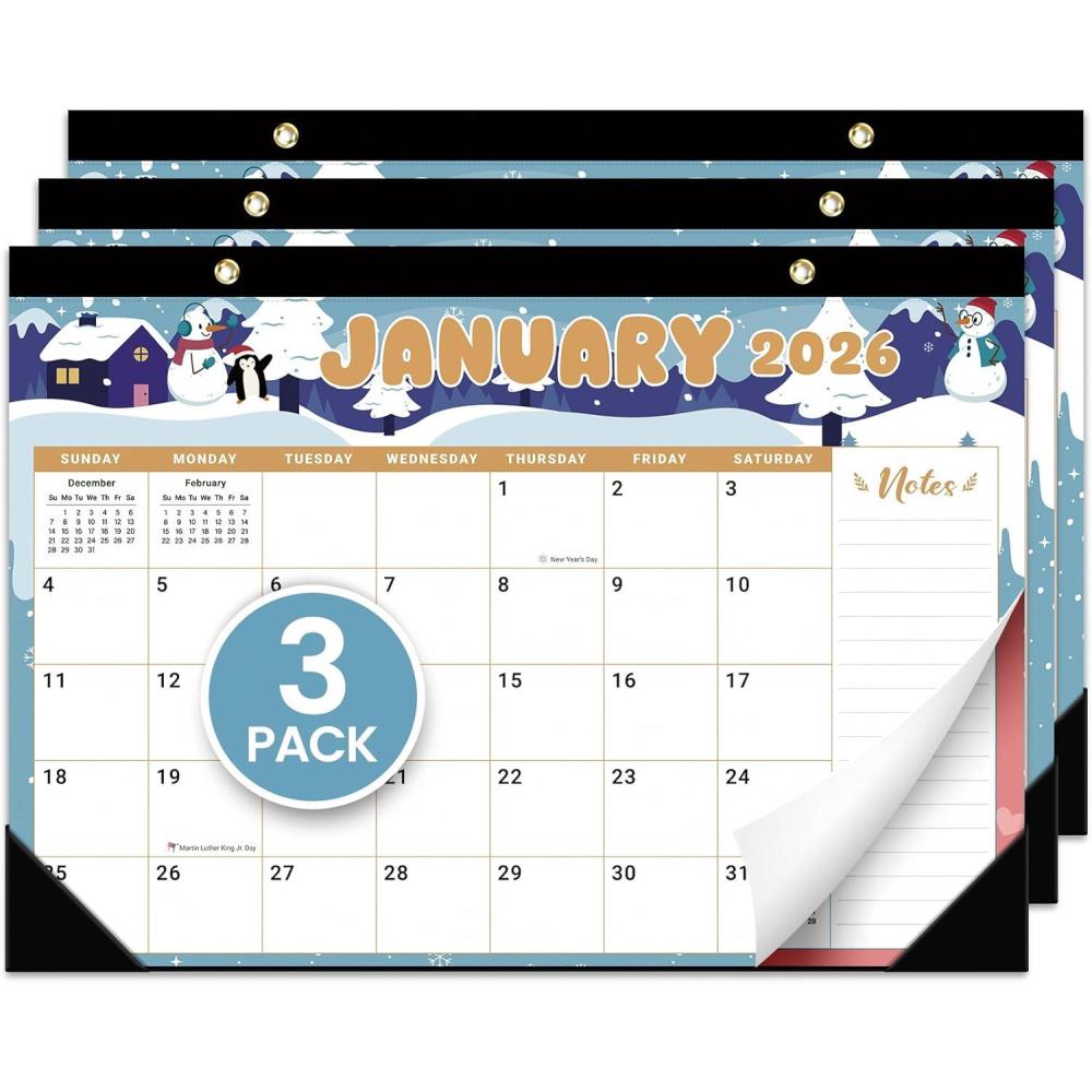 image:imageDesk Calendar 20262027 21Month Calendar Runs Until June 2027 Large 17 x 12 Monthly Desktop amp Wall Calendar for Home amp Office FloraljWatercolor Festival3Pack