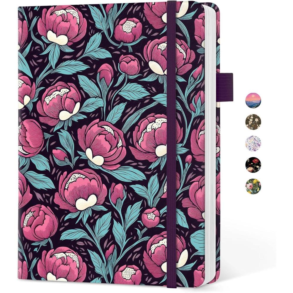 image:imageTaja Aesthetic Lined Journal for Women Pretty 6 x 8 Notebook for Work amp Note with 160 College Ruled Pages Hardcover Leather Notebook for Journaling Note Taking Bible Study Dreamscape HillsCBlossom Reverie