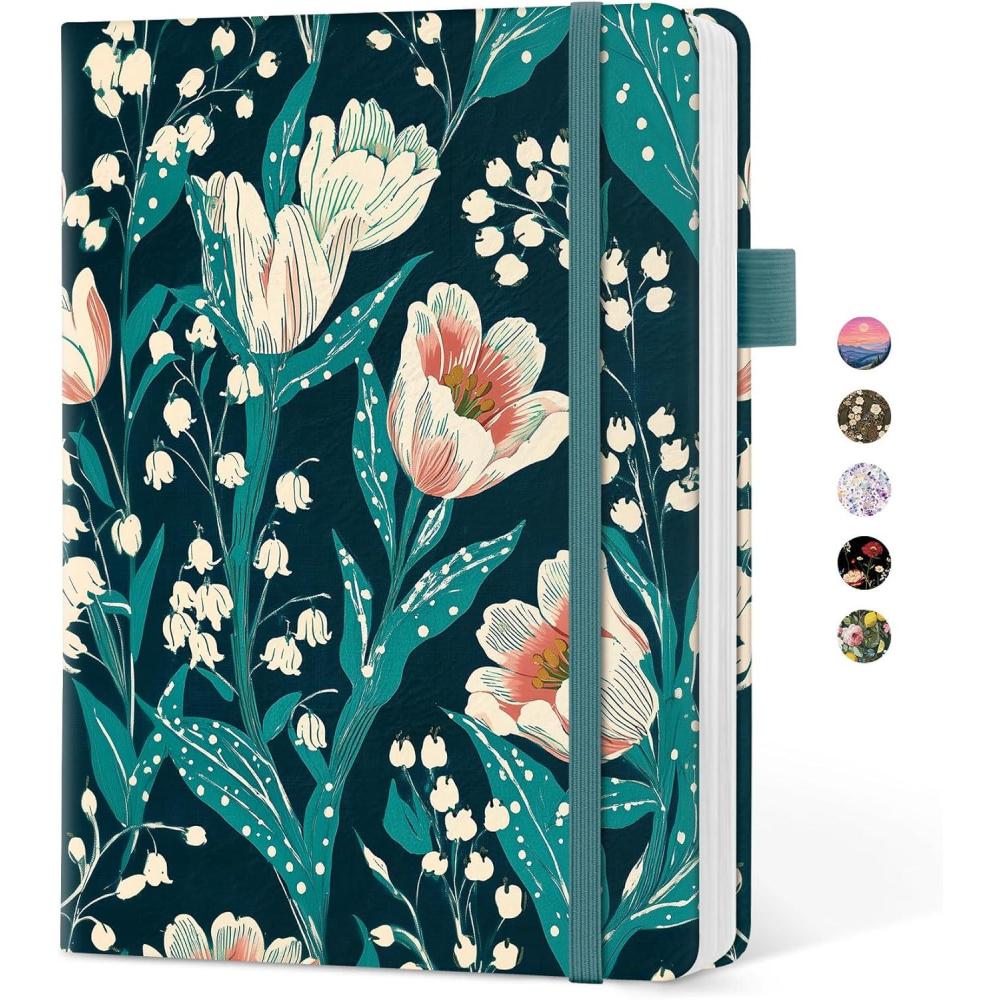 image:imageTaja Aesthetic Lined Journal for Women Pretty 6 x 8 Notebook for Work amp Note with 160 College Ruled Pages Hardcover Leather Notebook for Journaling Note Taking Bible Study Dreamscape HillsTTulip Meadow