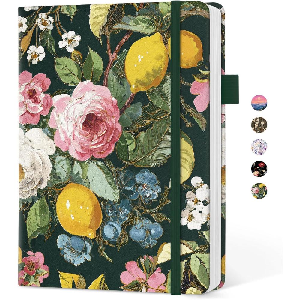 image:imageTaja Aesthetic Lined Journal for Women Pretty 6 x 8 Notebook for Work amp Note with 160 College Ruled Pages Hardcover Leather Notebook for Journaling Note Taking Bible Study Dreamscape HillsIColorful Painting