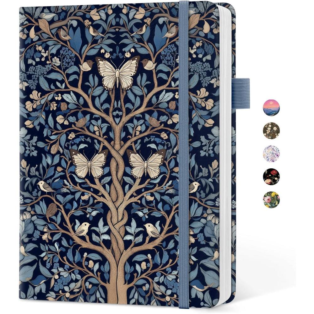 image:imageTaja Aesthetic Lined Journal for Women Pretty 6 x 8 Notebook for Work amp Note with 160 College Ruled Pages Hardcover Leather Notebook for Journaling Note Taking Bible Study Dreamscape HillsSGilded Wings