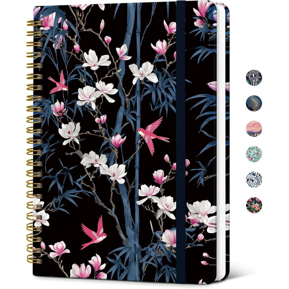 image:imageTaja Lined Spiral Journal Notebook for Women Pretty College Ruled Notebook for Work amp Note Taking A5 Hardcover Journal for Writing Cute Aesthetic 140 Pages ButterflyLMagnolia Song