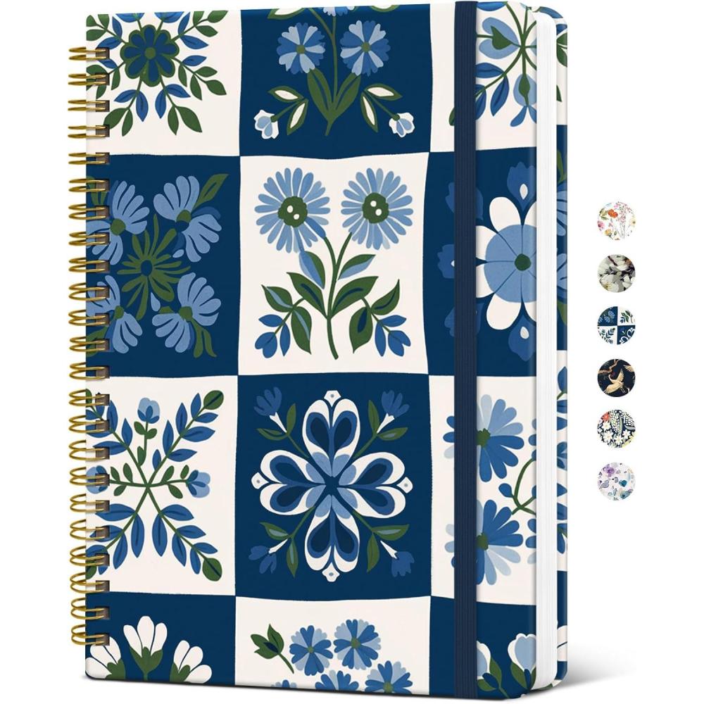 image:imageTaja Spiral Journal Notebook for Women Pretty Hardcover Lined Notebook for Work amp Note Taking Aesthetic Cute Journal for Writing 140 Pages 58x83 Petal ArrayEPetal Array