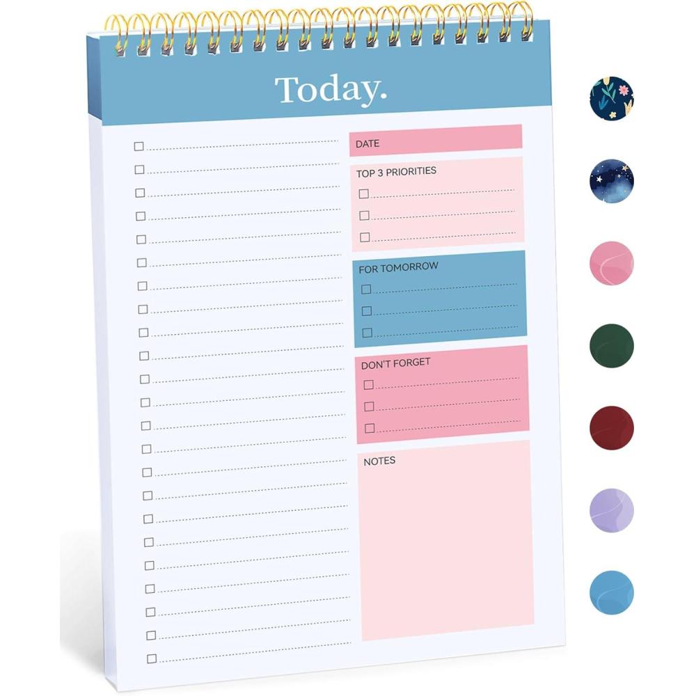 image:imageTaja To Do List Notepad To Do List Notebook for Work with 52 Sheets 98 x 65 Undated Daily Planner Perfect for Daily Tasks and Goal Setting Notepad Suitable for Office Home amp School Greenery SwaycEarly Dawn