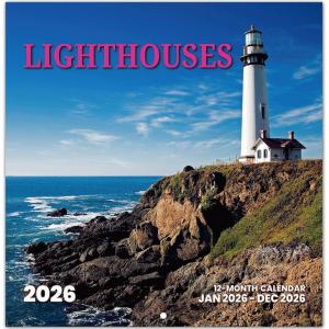 image:image2026 Calendar Beach Monthly Wall Calendar 2026 Runs from Nov 2025  Dec 2026 Hanging Wall Calendar 116 x 24Opened Full Page Layout for Organizing Perfect PresentZLighthouses