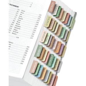 image:imageBible Tabs for Women amp Men Laminated Bible Tabs for Study Bible Large Print Neutral Bible Tabs for Easy Navigation Boho Theme Bible Index TabsA Boho