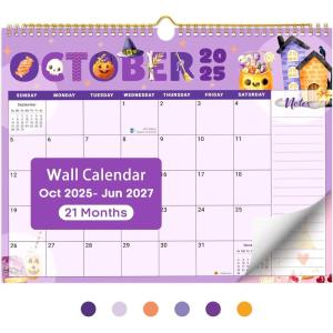 image:imageCalendar 20262027 Monthly Wall Calendar from April 2026 to December 2027 115 x 147 Spiral Binding Hanging Wall Calendar Perfect for Home or OfficeFloralfVivid Festival