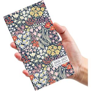 image:imagePocket Calendar 20262027 for Purse Two Year Monthly Planner Pocket Size Jan 2026 to Dec 2027 Monthly Planner Small Size 65 x 35  Color SplashGPetite Blooms